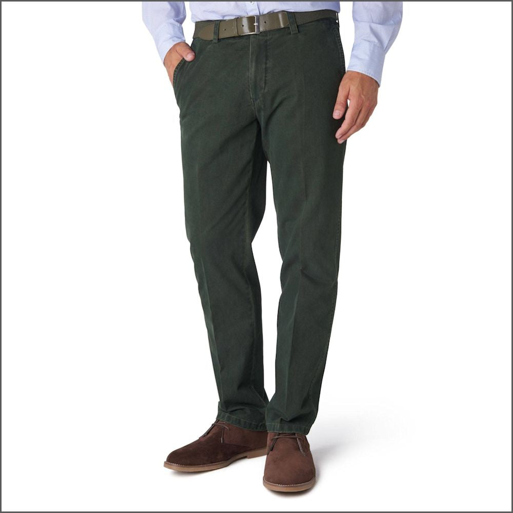 Gurteen Longford Winter Loden Stretch Cotton Chino+