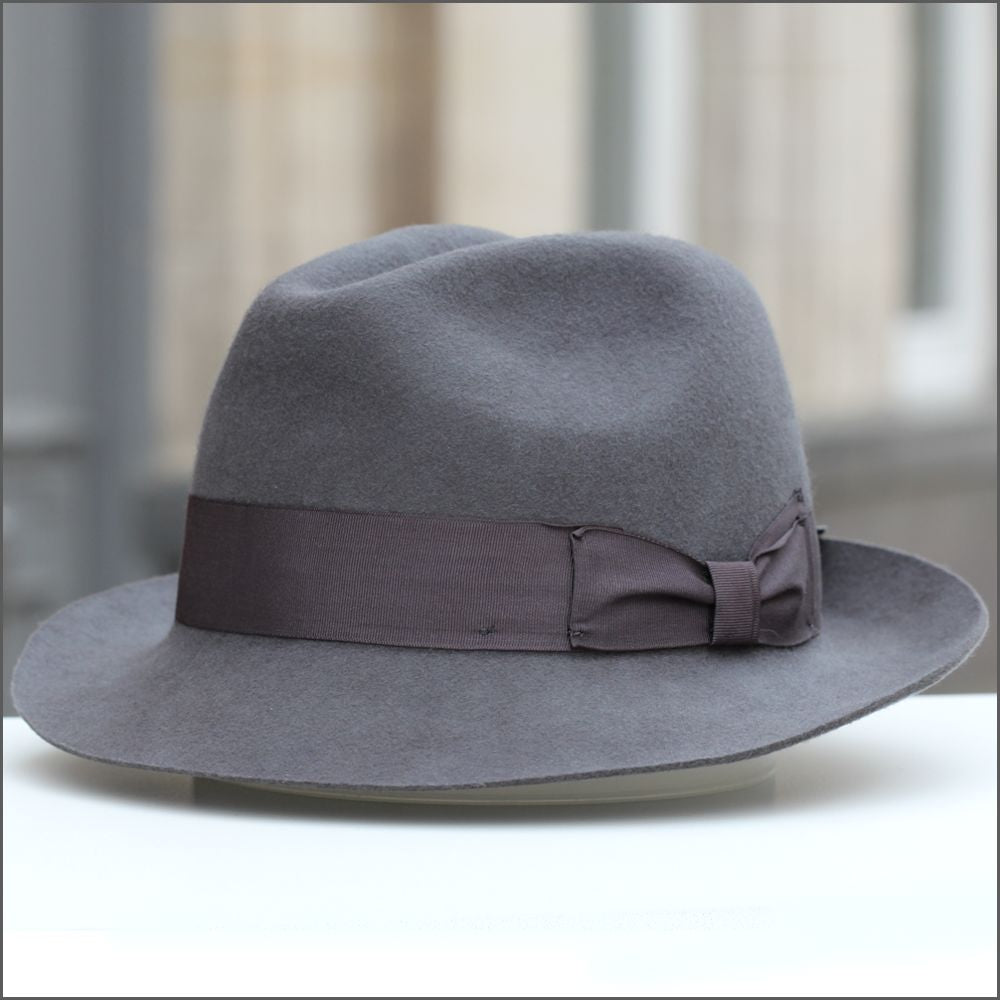 Chester Mid Grey Hat+