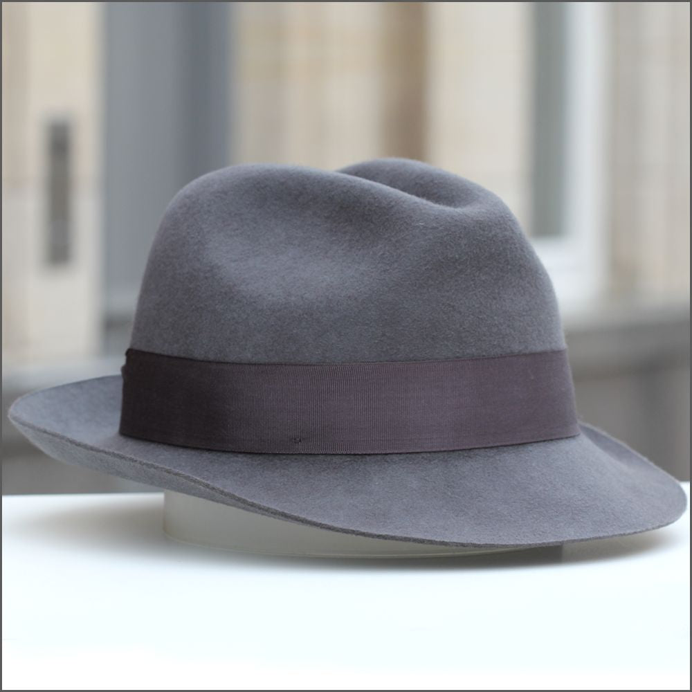 Chester Mid Grey Hat+