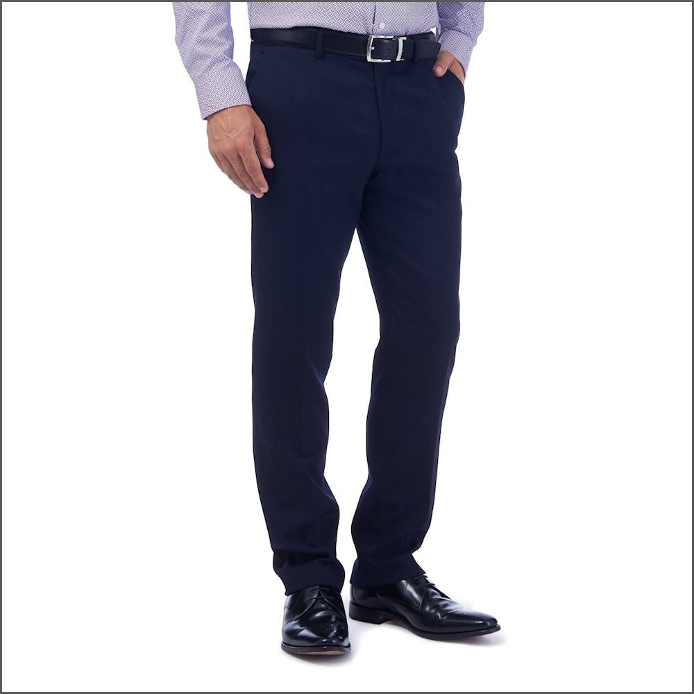 Fleet Half Lined Wool Navy Trouser Trouser+