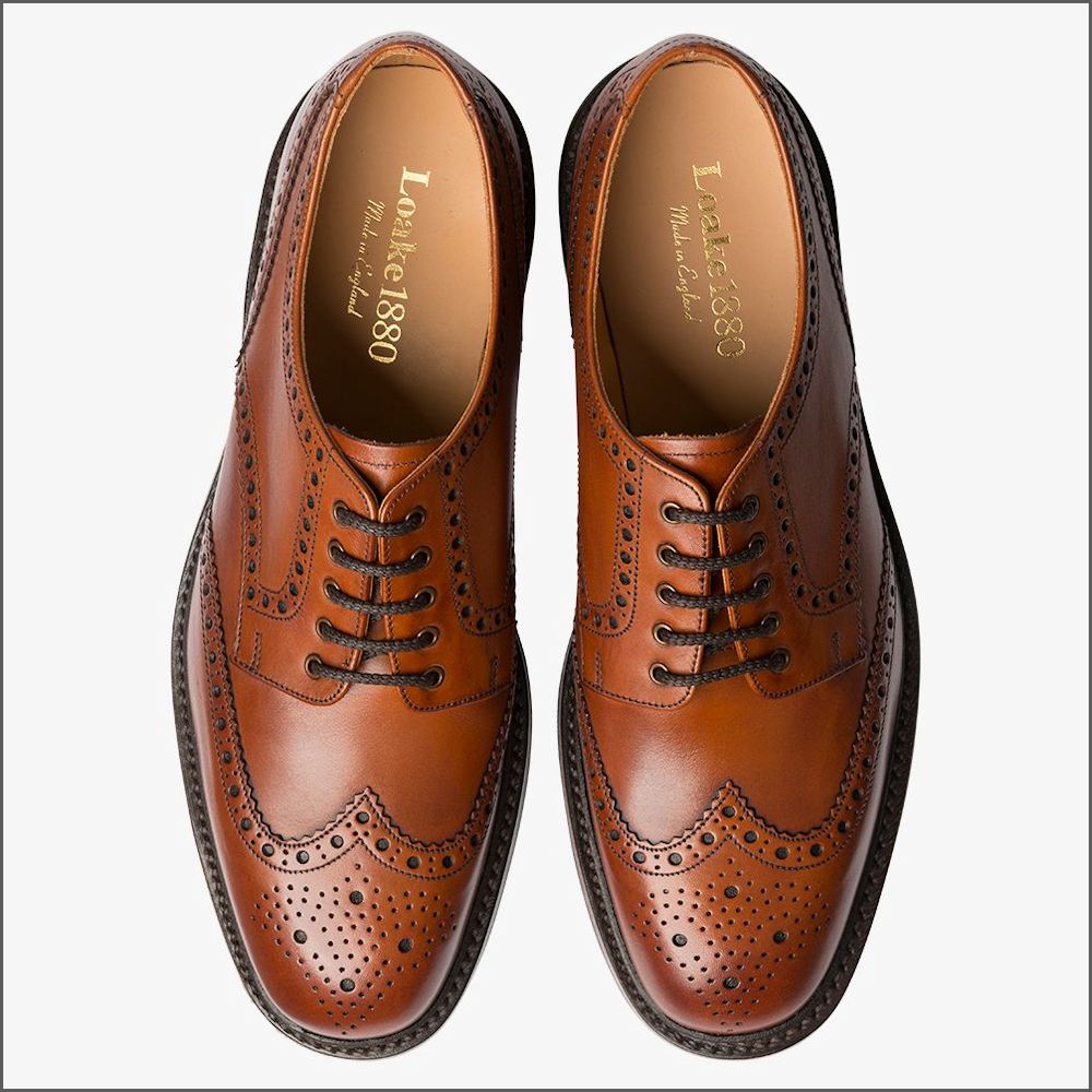 Loake Chester Mahogany Brogue Shoe 