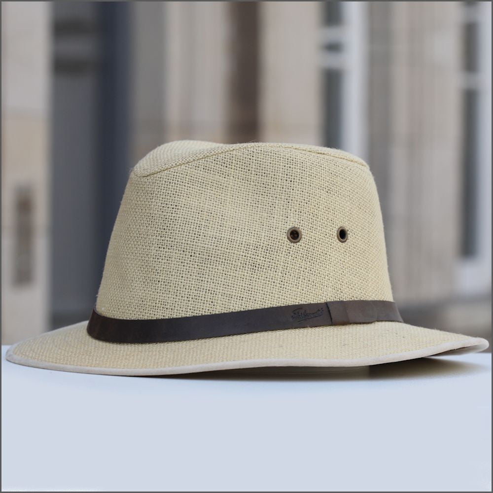 Safari Irish Linen Natural Hat+