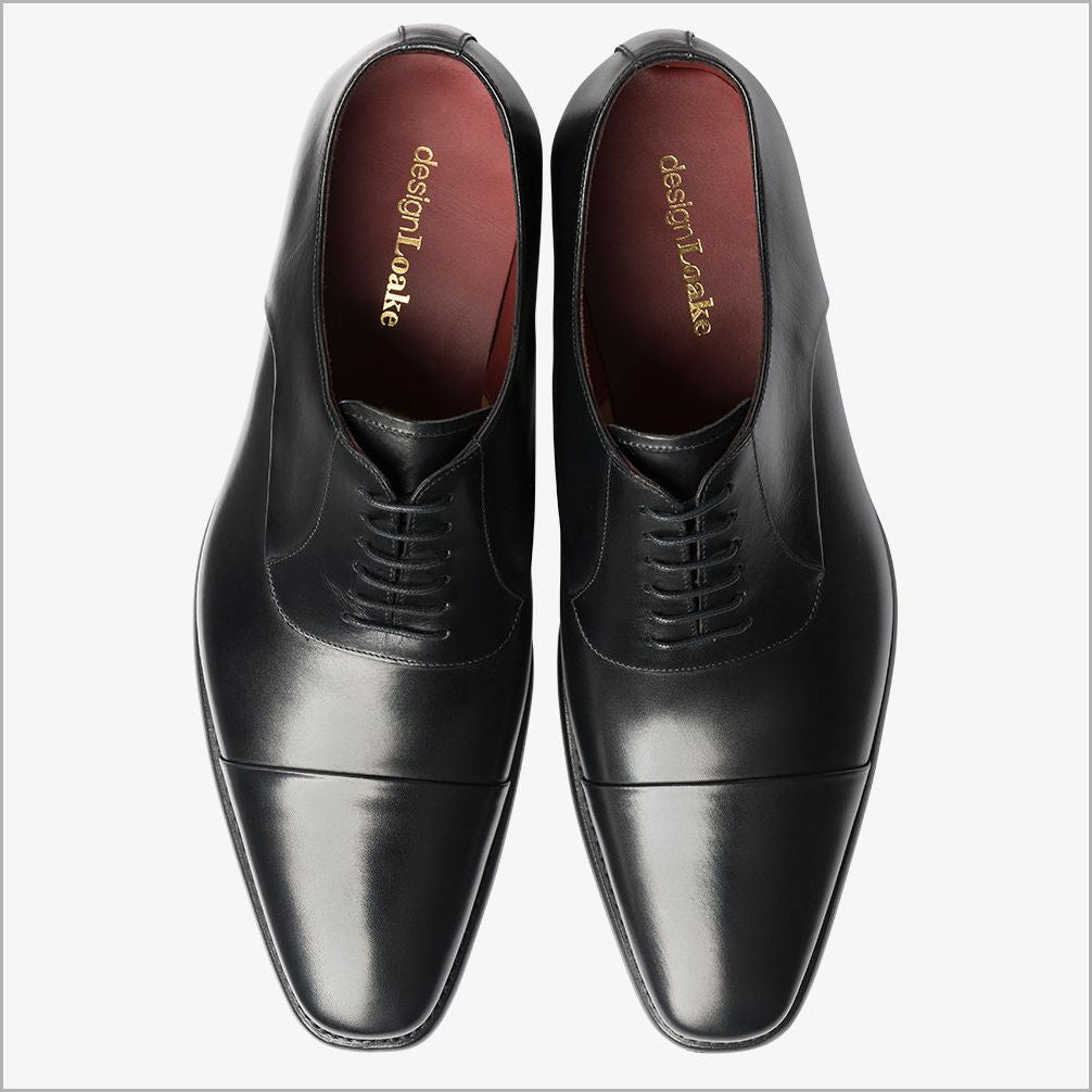 Loake Snyder Black Oxford Shoe 