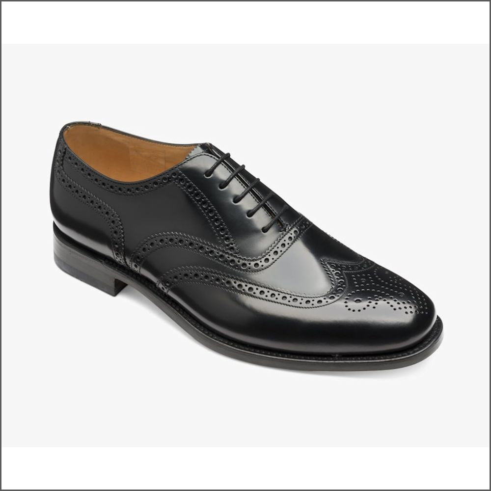 Loake 202 Black Full Brogue Shoe*