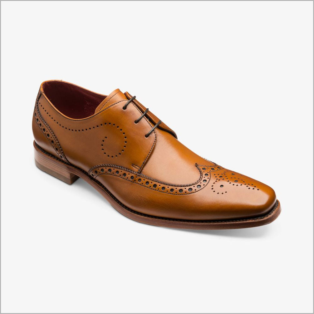 Loake Kruger Tan Derby Brogue Shoe 