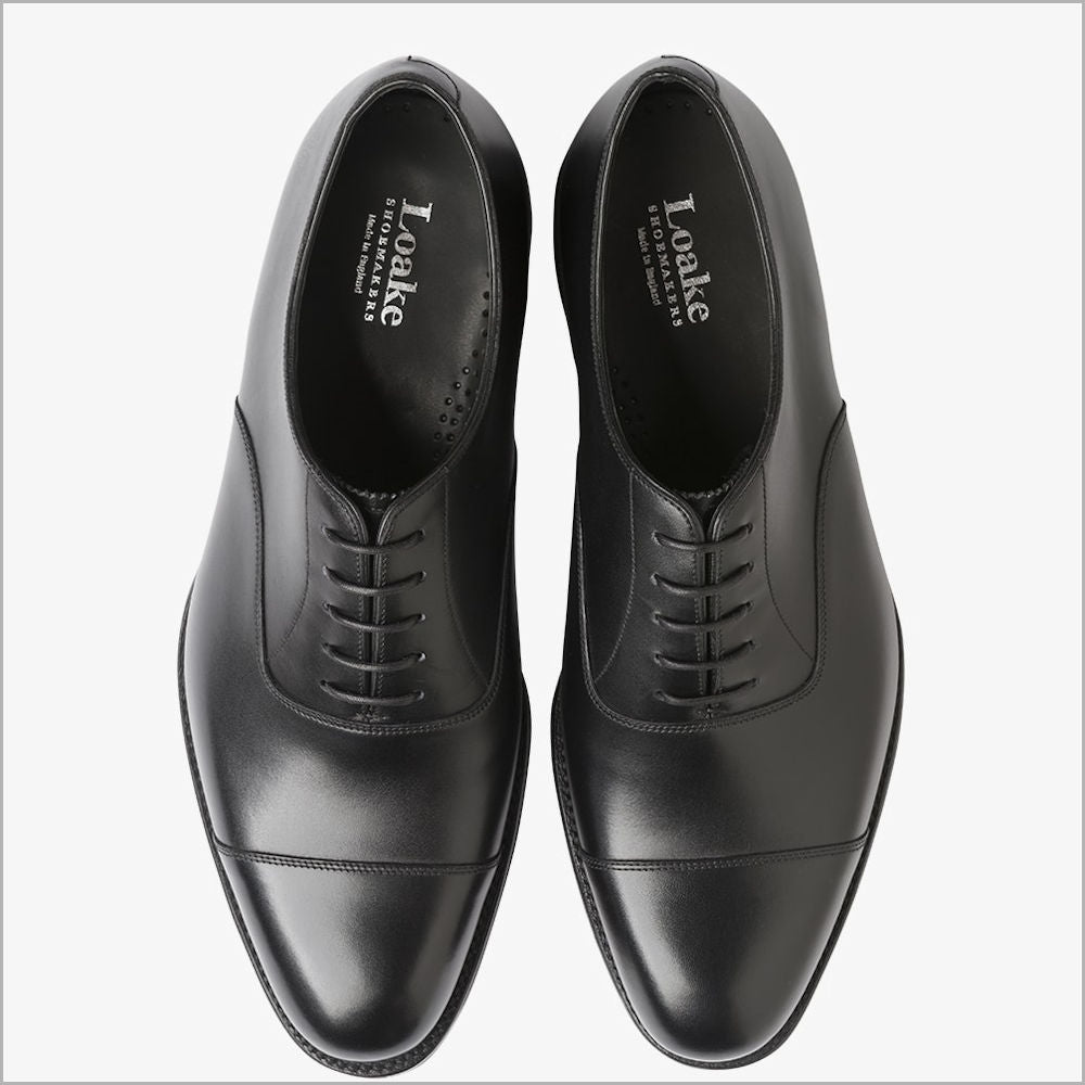 Loake Wadham Black Oxford* | cwmenswear