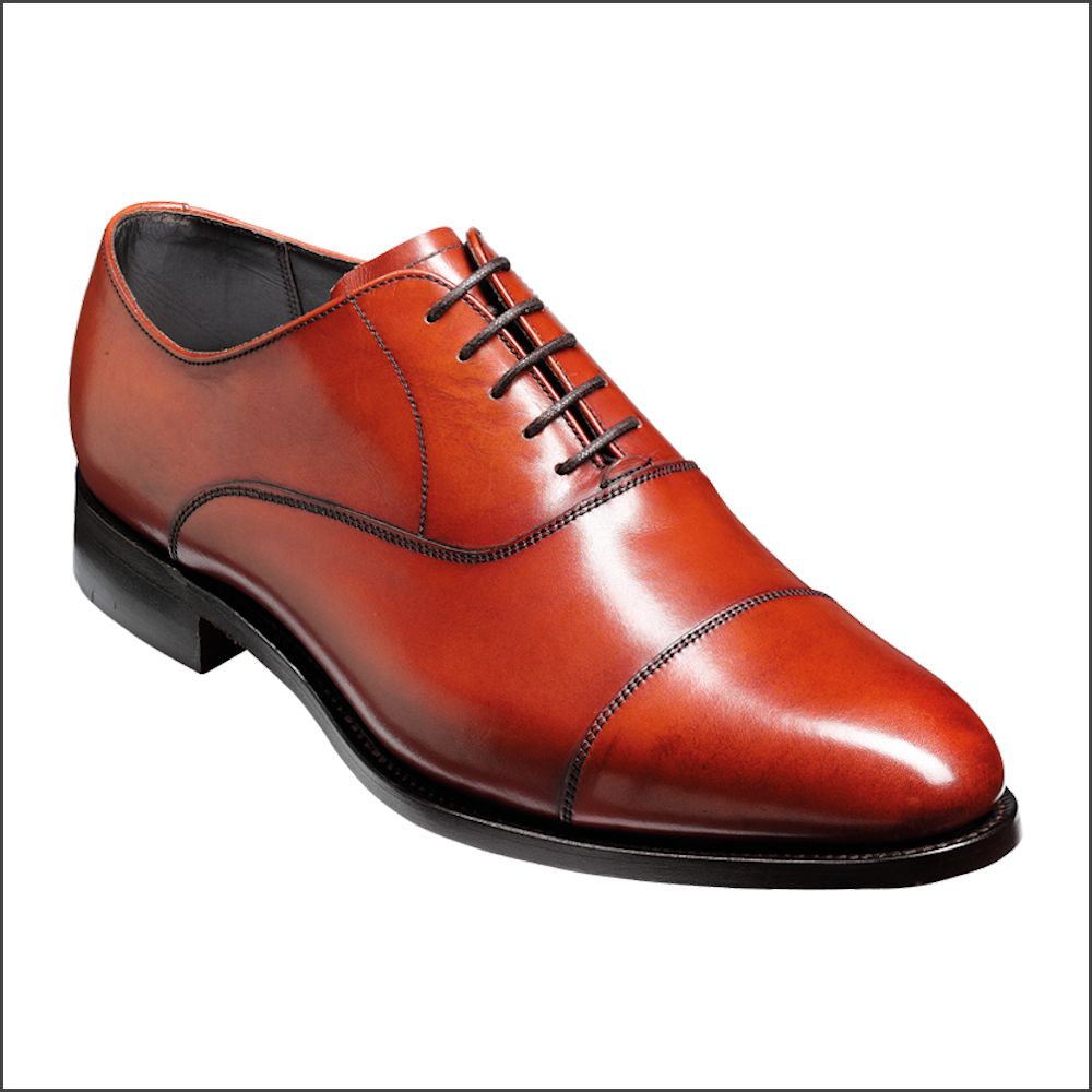 Barker Duxford Rosewood Calf Oxford Toe Cap/