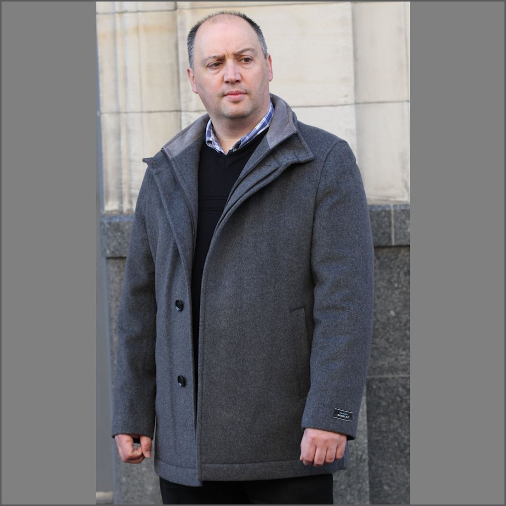 Douglas Jenner Pure Wool Luxury Car Coat<>