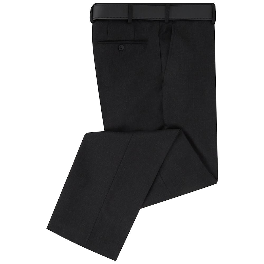 Prestige Wool Blend Charcoal Trouser. | cwmenswear