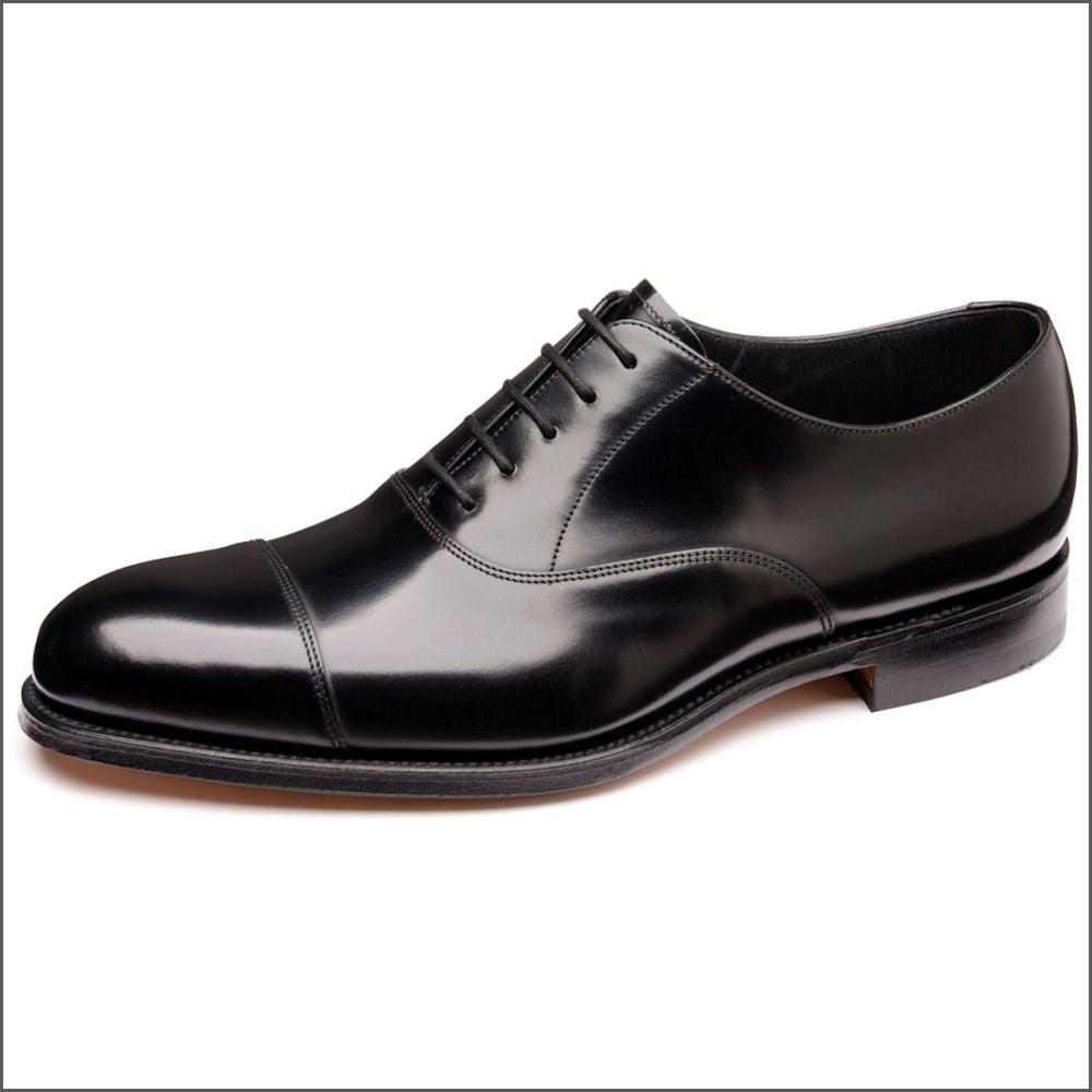 Loake Elgin Black Toe Cap Oxford*