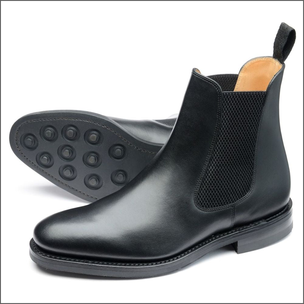 Loake Blenheim Black Chelsea Boot: SIZE 