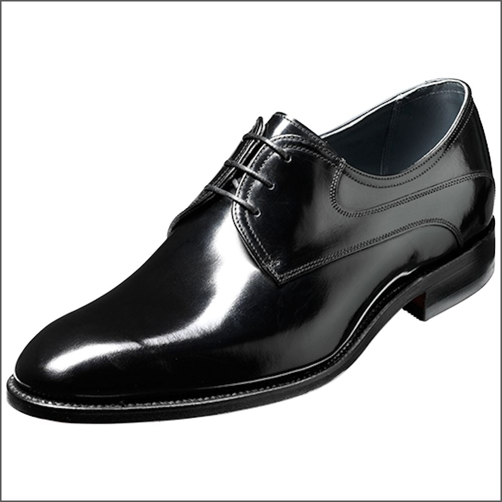 Barker Wickham Black Polish Derby/