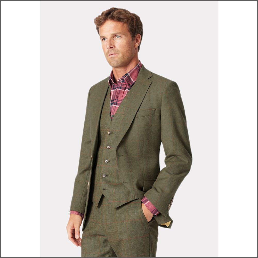 Brook Taverner Dalton Tweed Suit Jacket/