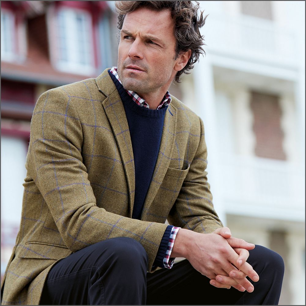 Brook Taverner Breedon Pure New Wool Check Jacket/