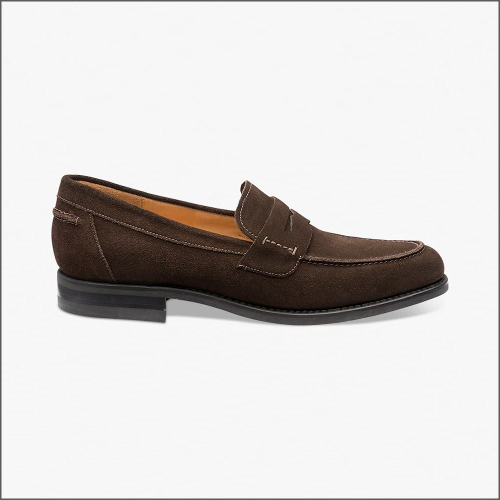 Loake 356 Dark Brown Suede Saddle Loafer*