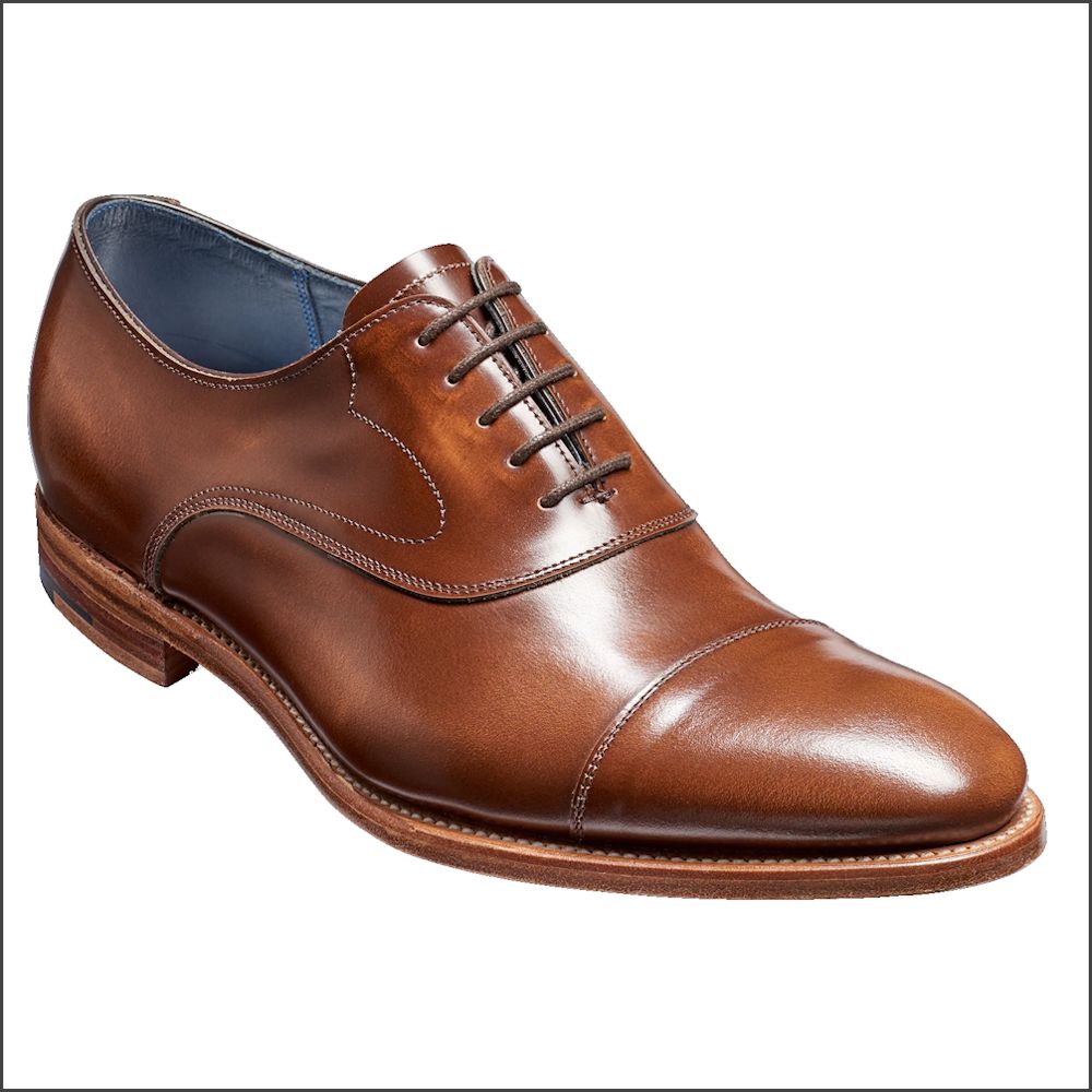 Barker Hartley Cedar Hi-Shine Oxford Toe Cap/