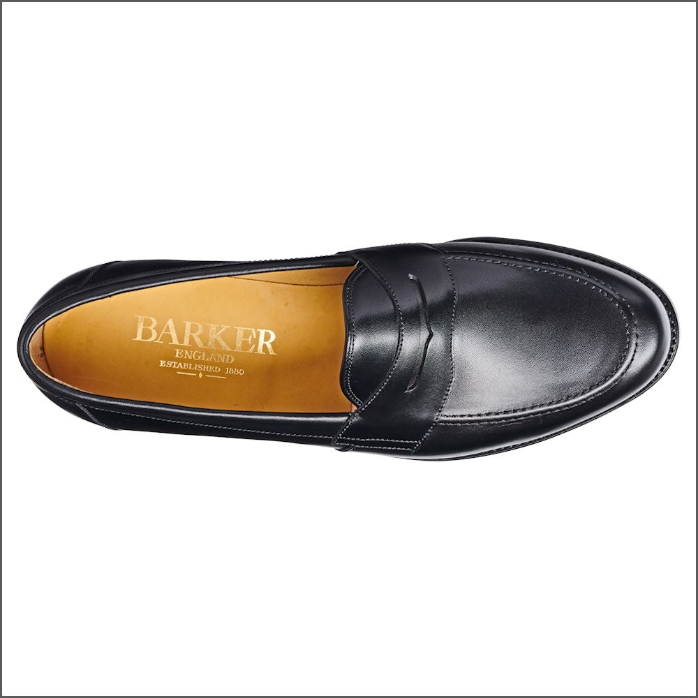 Barker Portsmouth - Black Calf Loafer/