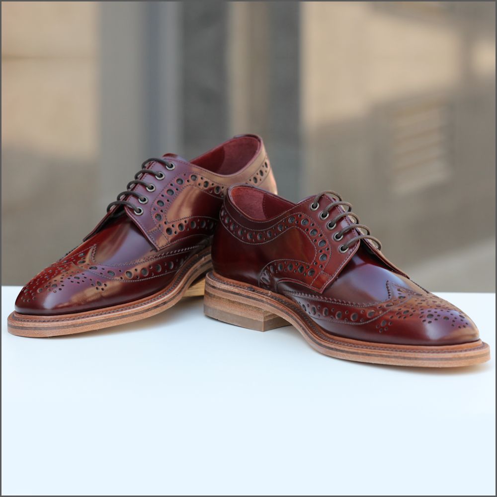 Loake Dawson Wide Fitting Burgundy Brogue Size 6 Only*