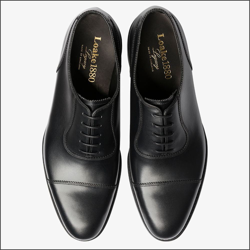 Loake Evans Black Oxford Shoe* | cwmenswear