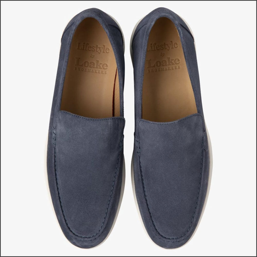 Loake Tuscany Light Blue Suede Loafer*