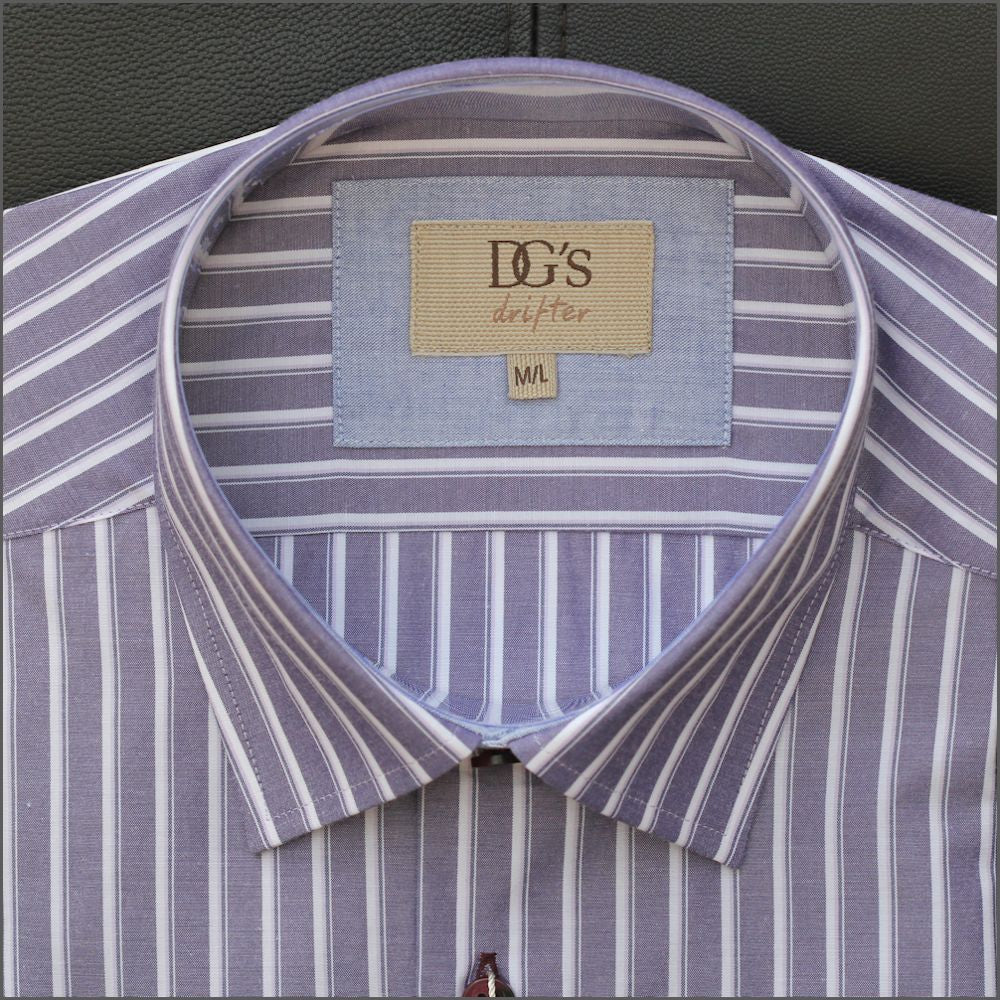 Drifter Giovanni Purple Stripe S/Sleeve+