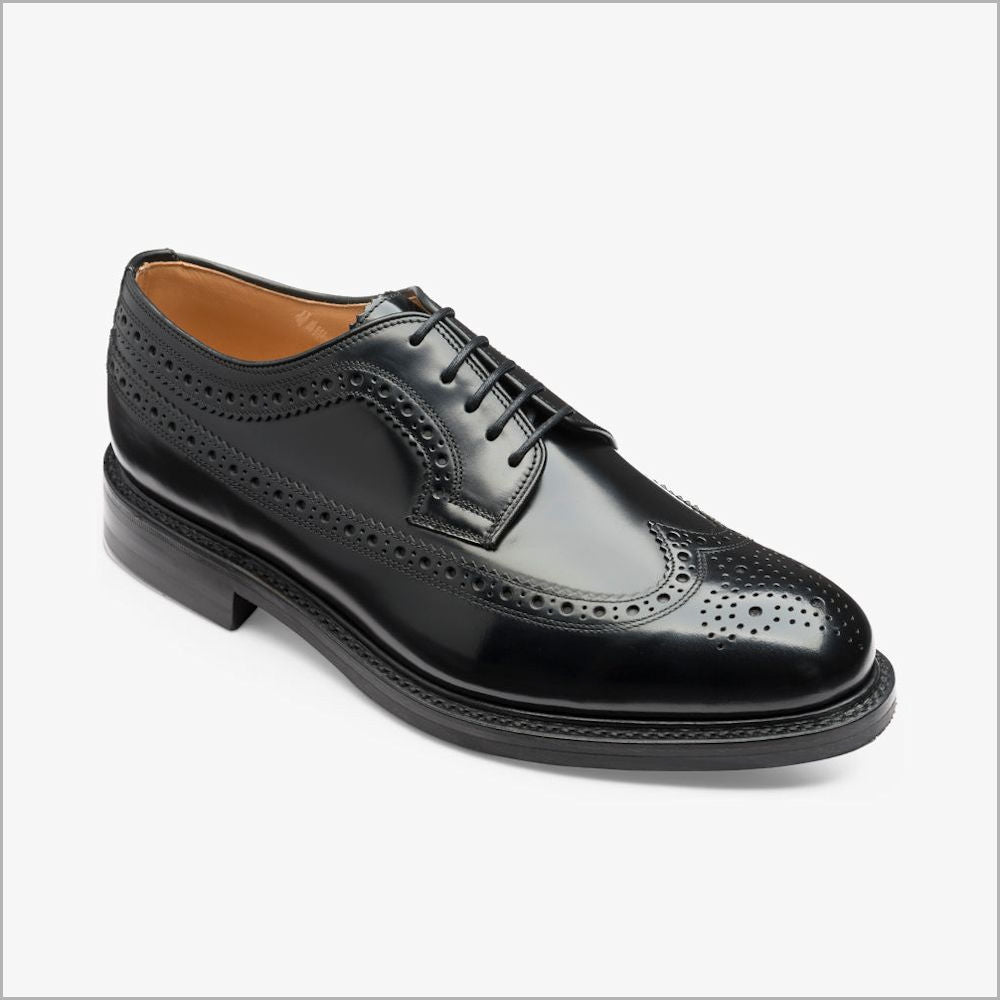 Loake Sovereign Black Leather Shoe*