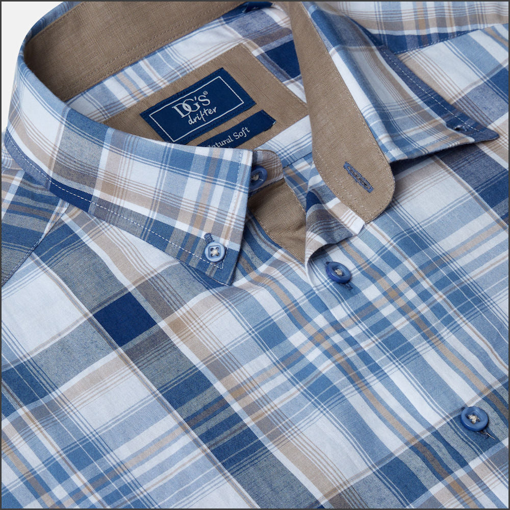 Dg's Multi Blue check SS Shirt-