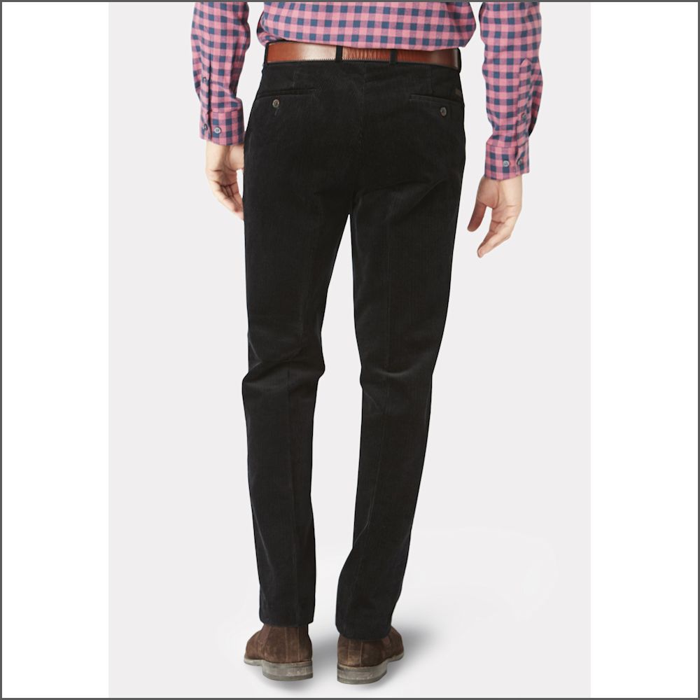 Brook Taverner Ellroy Black Cord Trouser/