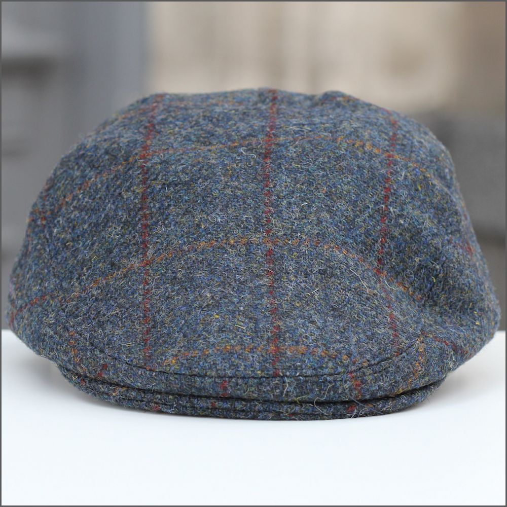 Harris Tweed Stornoway Blue Tweed Cap+