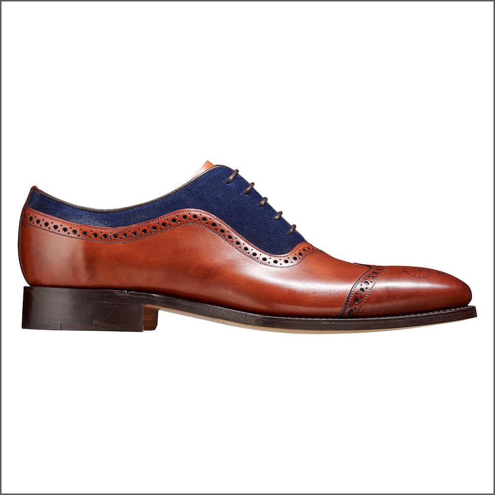 Barker Nicholas - Antique Rosewood / Navy Suede*