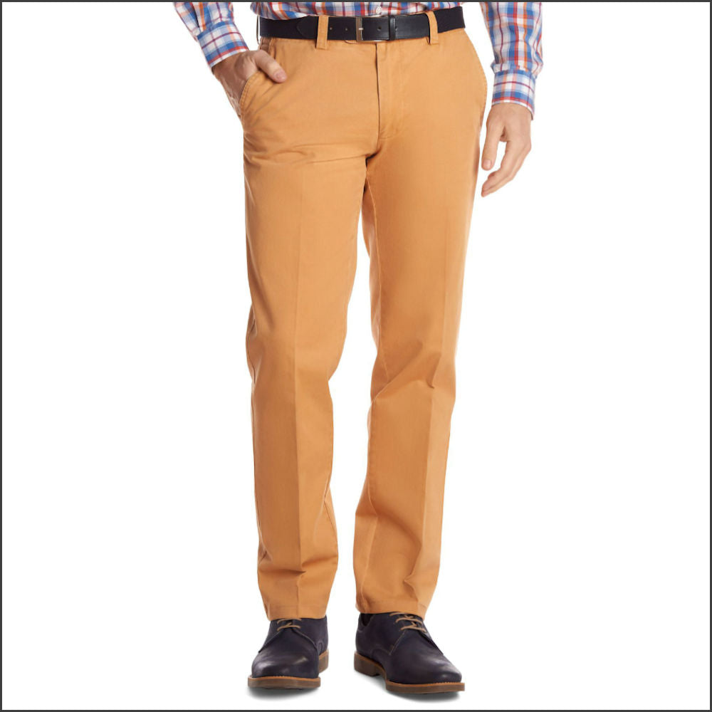 Gurteen Longford  Apricot Stretch Cotton Chino*