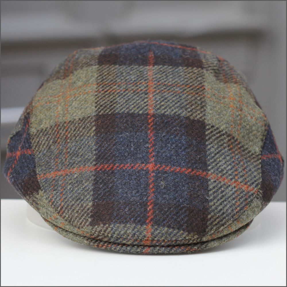 Cambridge Navy Olive Check Cap+