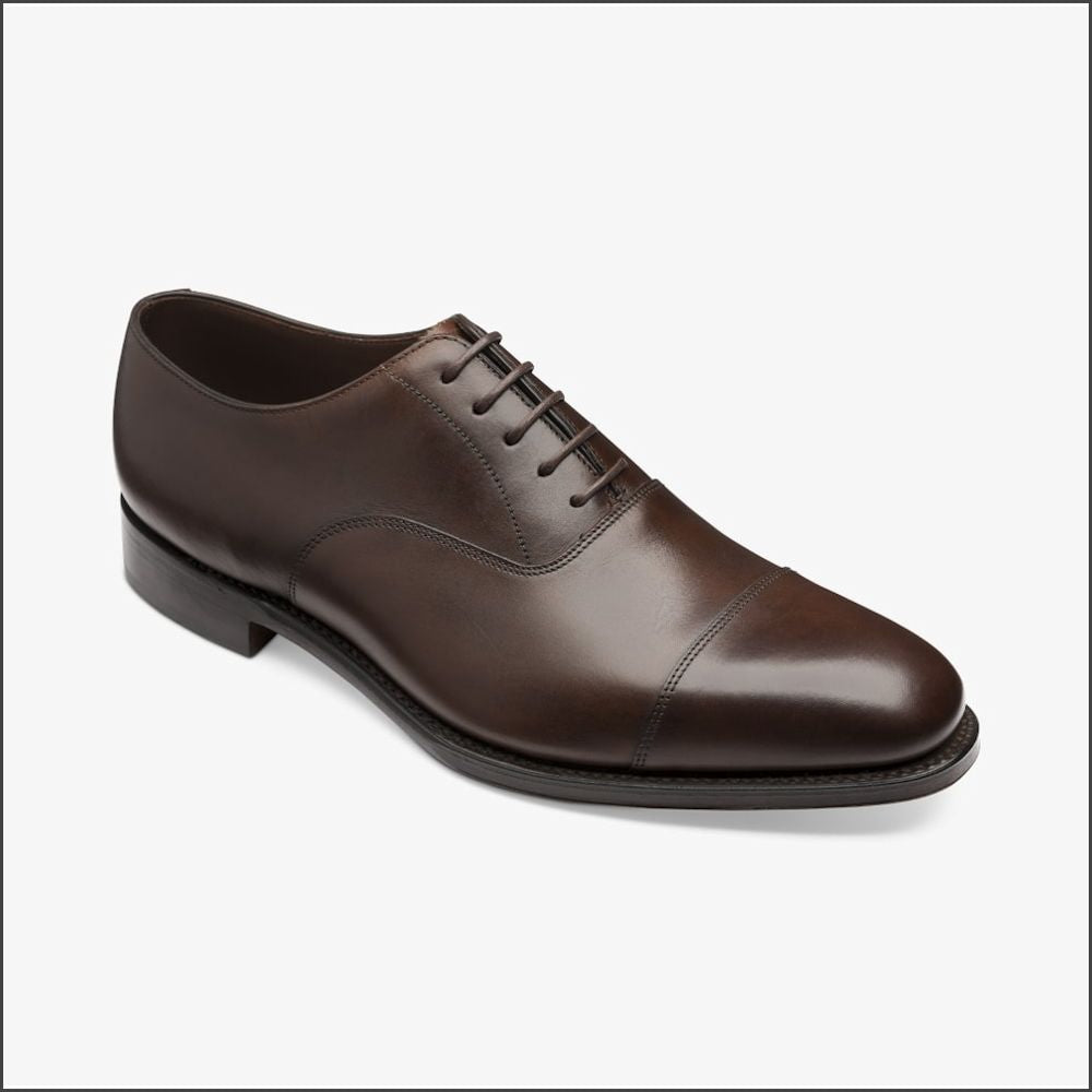 Loake Aldwych Dark Brown Calf Oxford Leather Sole*