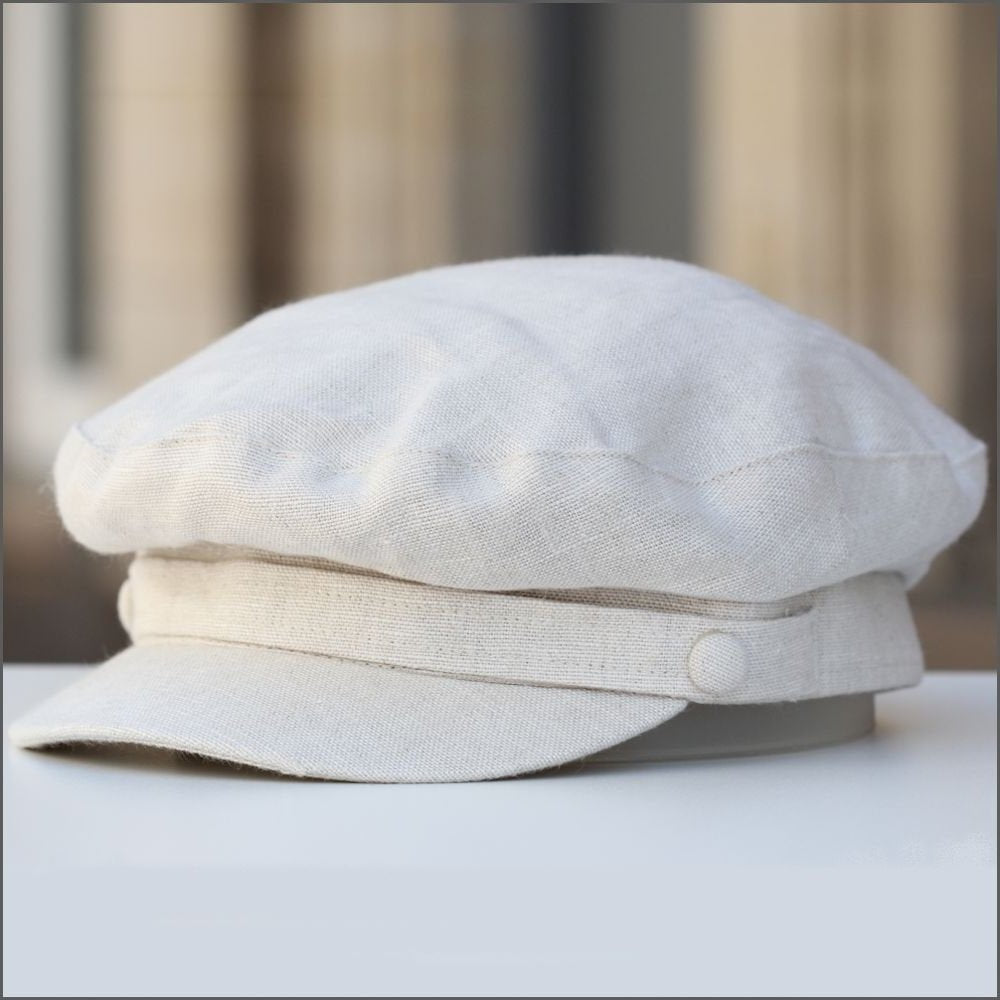 Irish Linen Mariner Natural Cap+