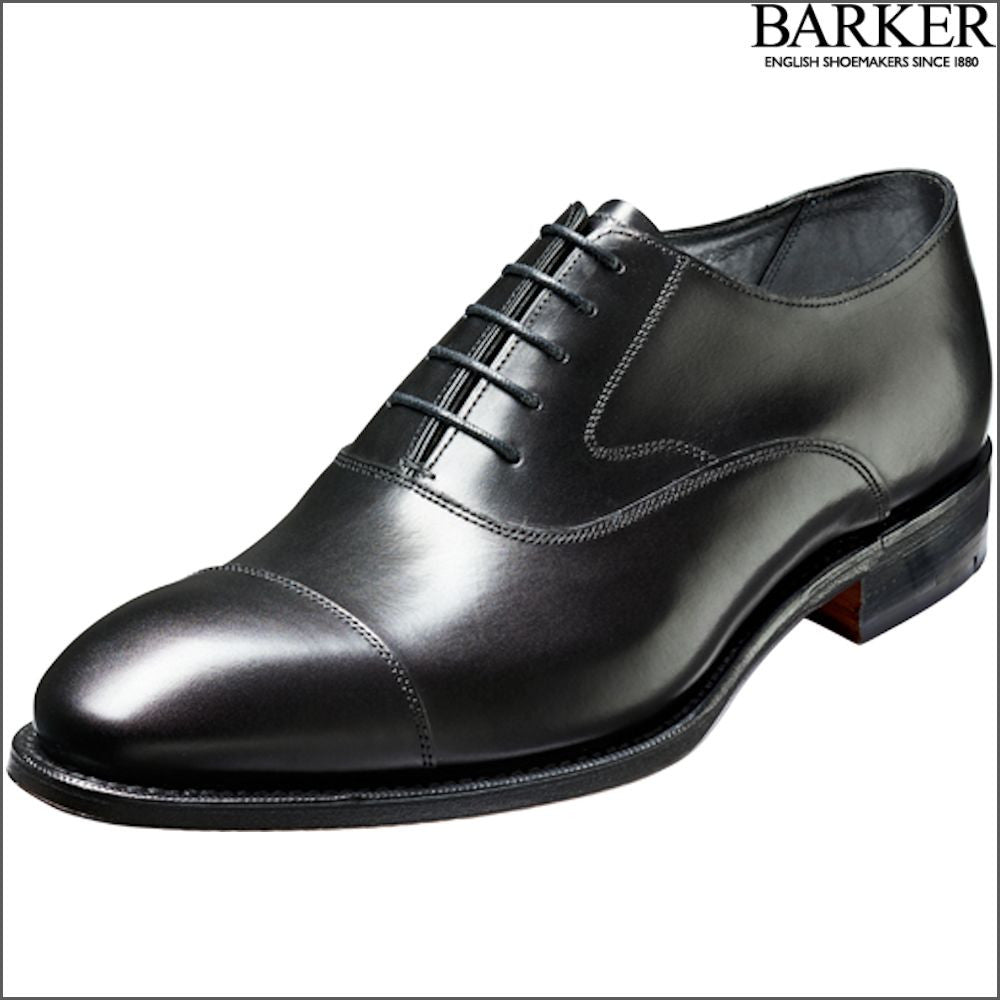 Barker Falsgrave Black Calf Shoe/