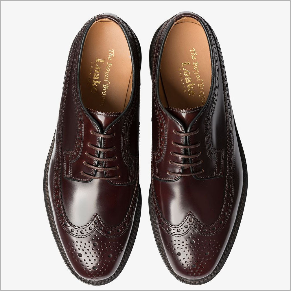Loake Royal Dark Brown (Oxblood) Leather Shoe: | cwmenswear