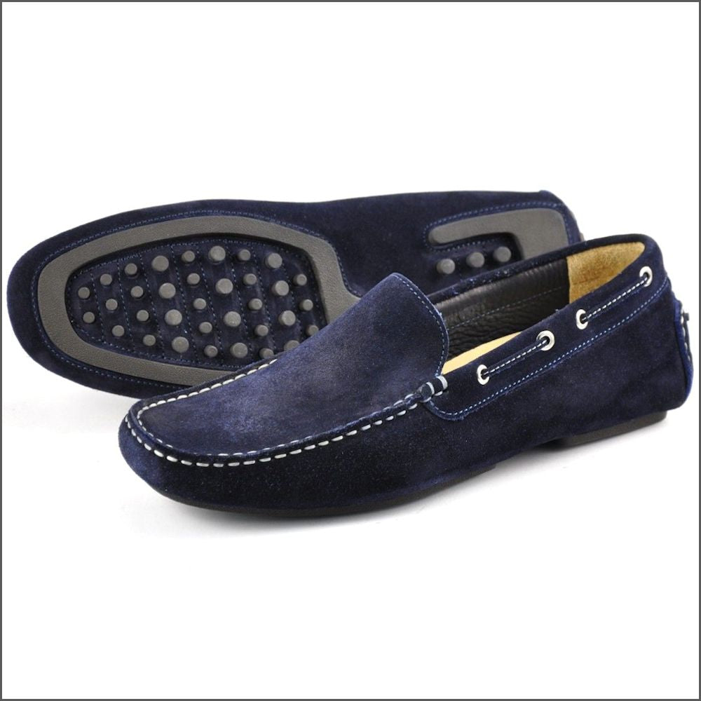 Loake Donington Navy Suede Driving Shoe*