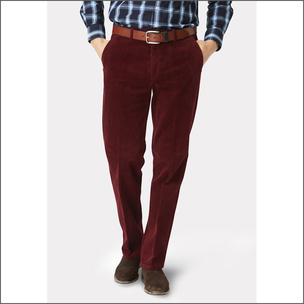 Brook Taverner Ellroy Cherry Cord Trouser/