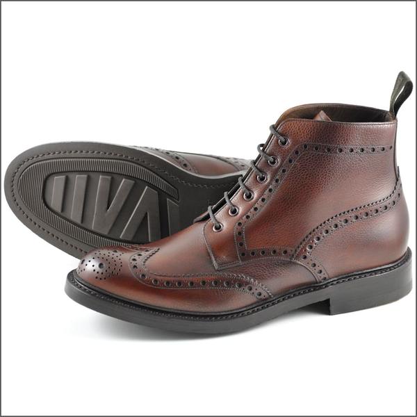 Loake Bedale Dark Brown(Oxblood) Brogue Boots: | cwmenswear