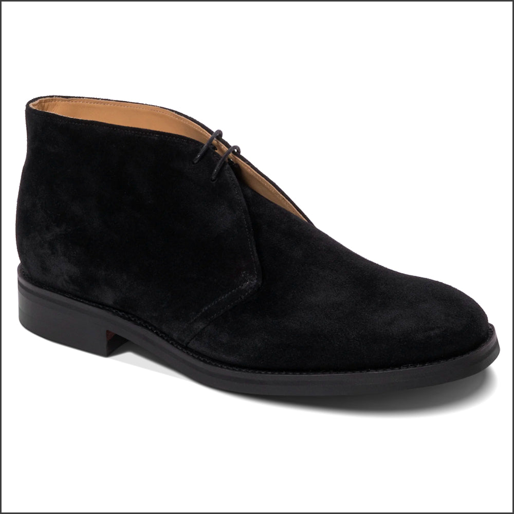 Barker Sandwell - Black Suede Chukka Boot/