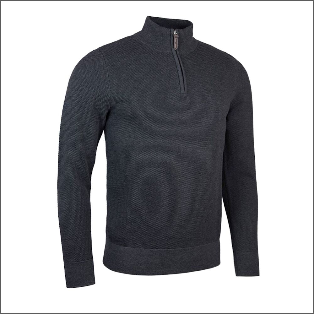 Glenmuir Eton Cotton Zip Neck Sweater>