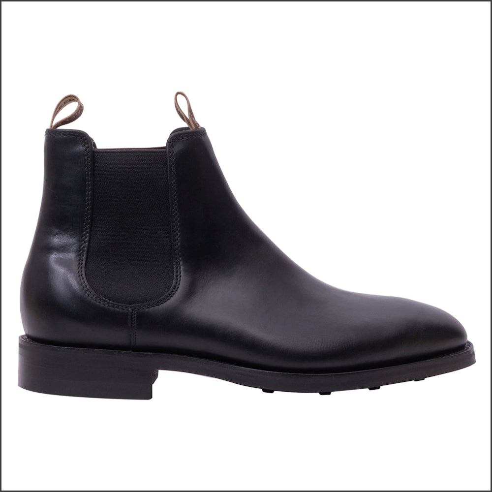 Barker Sutton - Black Waxy Chelsea Boot/