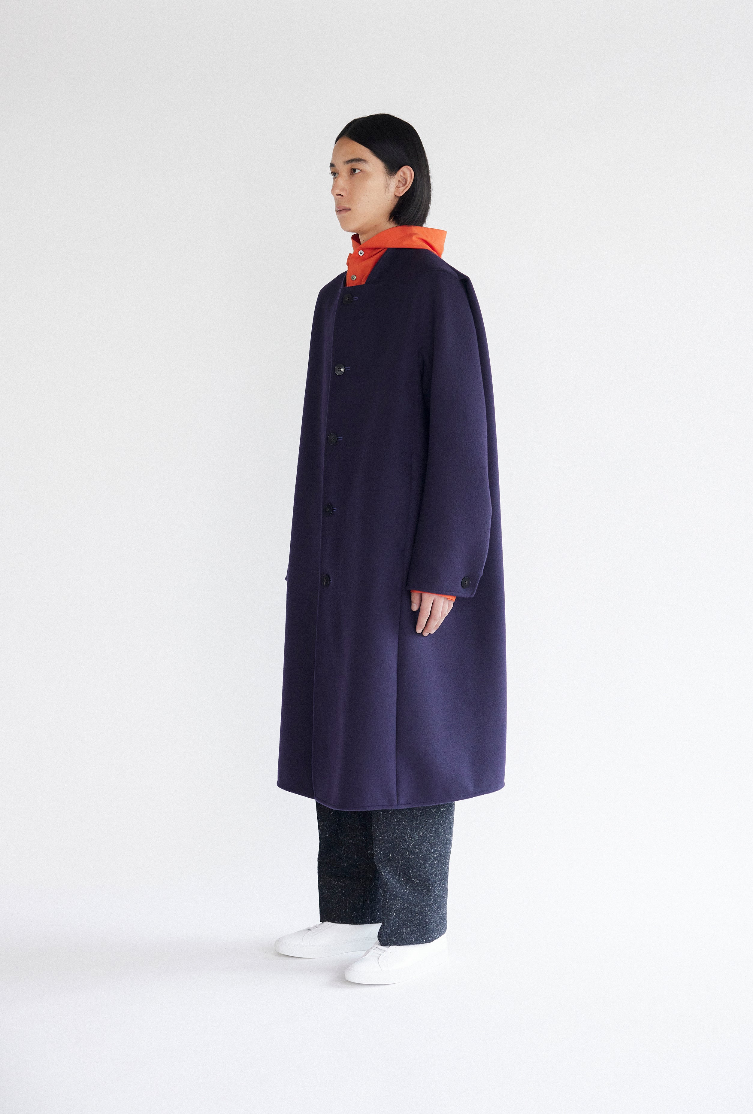 22aw Overcoat Beaver Wool Short Coat