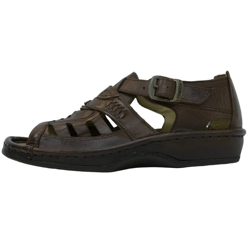 Omega cut out design strap sandal-Buffalo Earth – Orkini Clothing