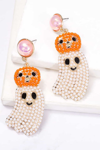 Ghost dangle earrings that add a touch of elegance to your outfit