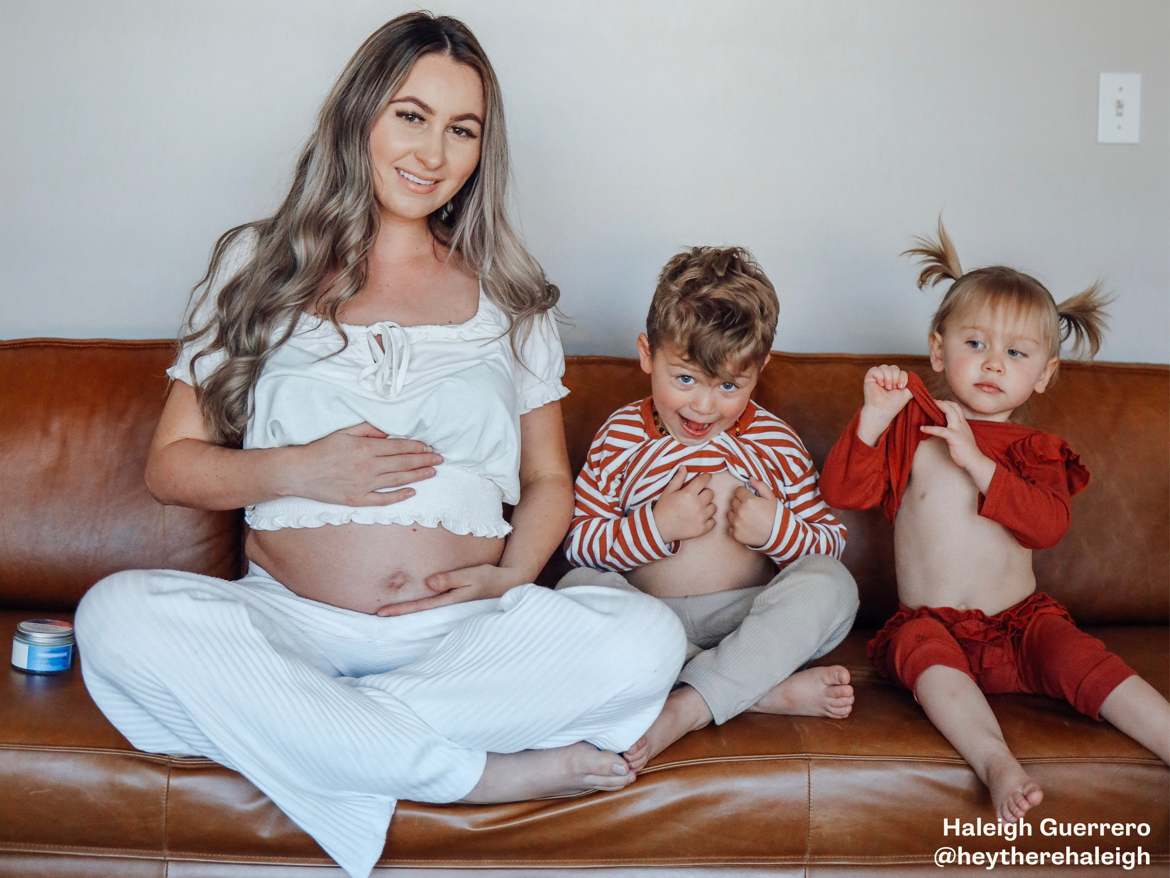 Pregnant Mom with Kids 