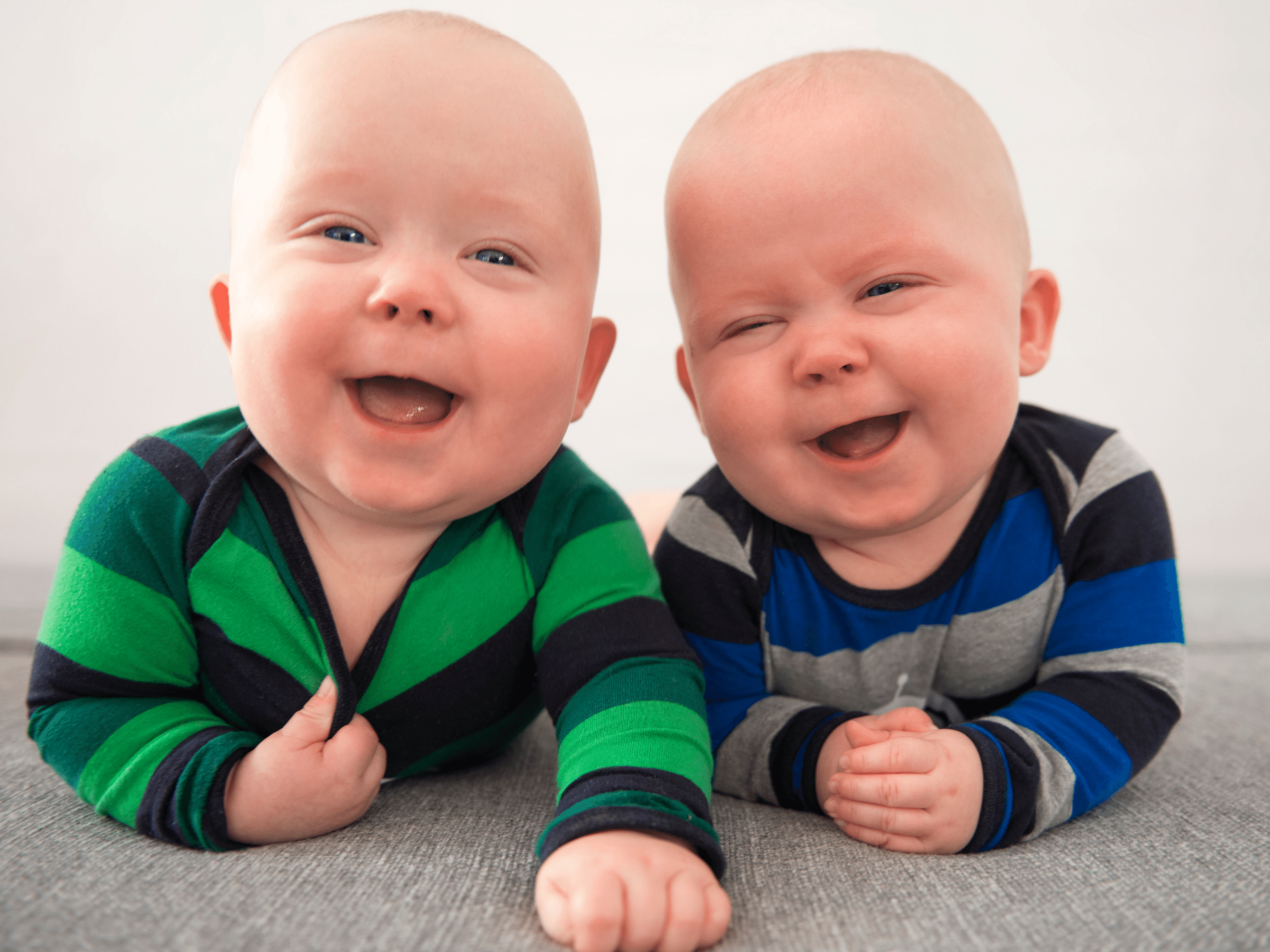 Twins smiling Moms with Multiples 
