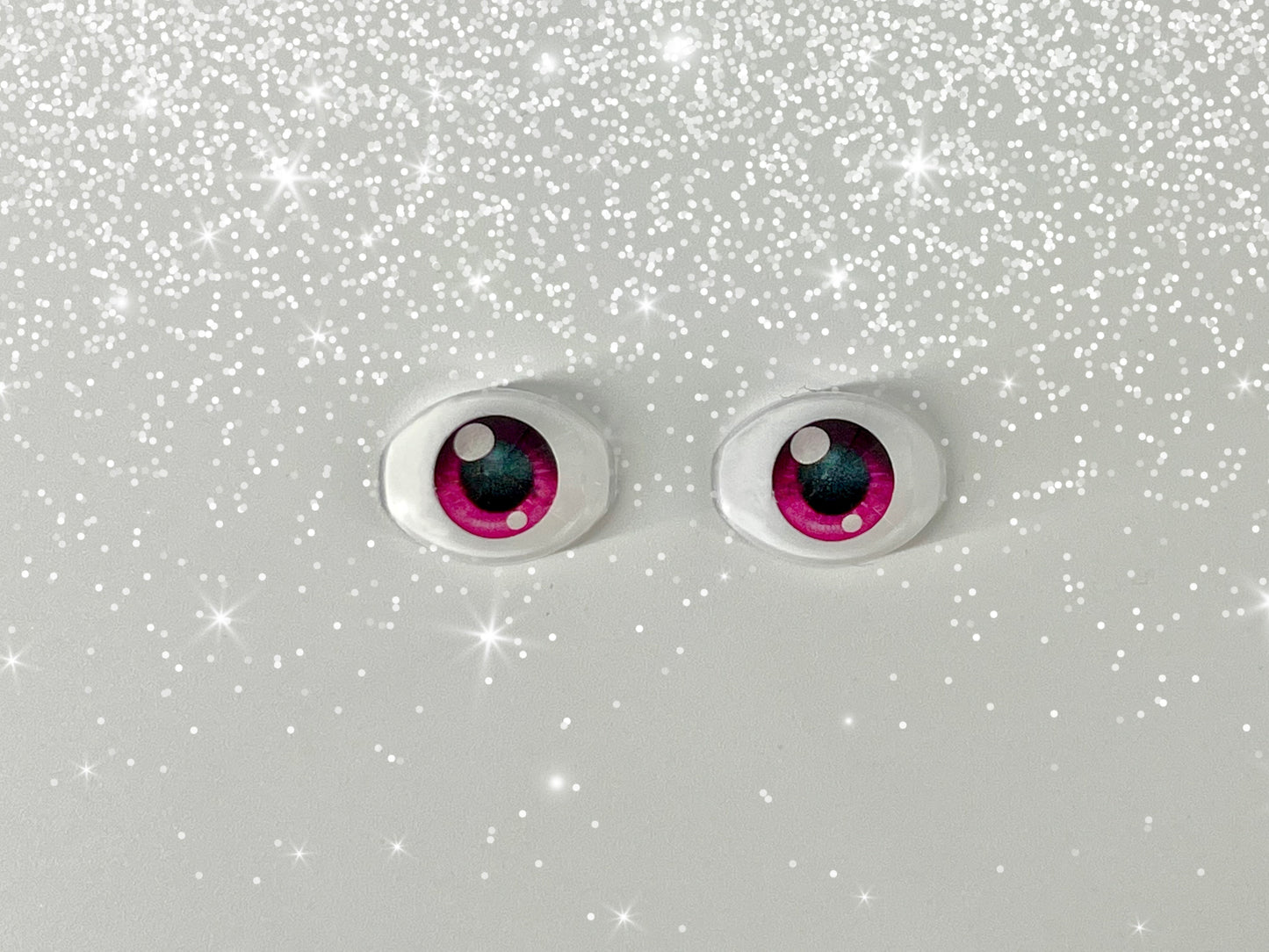 Dark Pink Oval Eye for Smart Doll, BJD 18mm Length