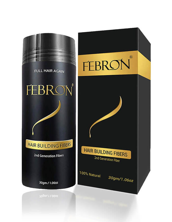 FEBRON Premium Hair Building Fibers & Thinning Hair Solution Fit Men