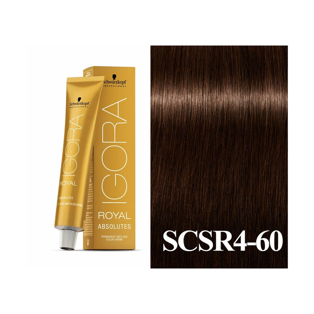 Schwarzkopf Absolute Igora Royal Dark Brown Chocolate Natural 4 6 Salon Beauty Brands